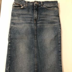 D&G Denim Pencil Skirt Size 28